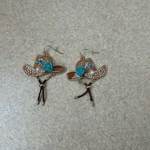 Cowgirl Hat Earrings